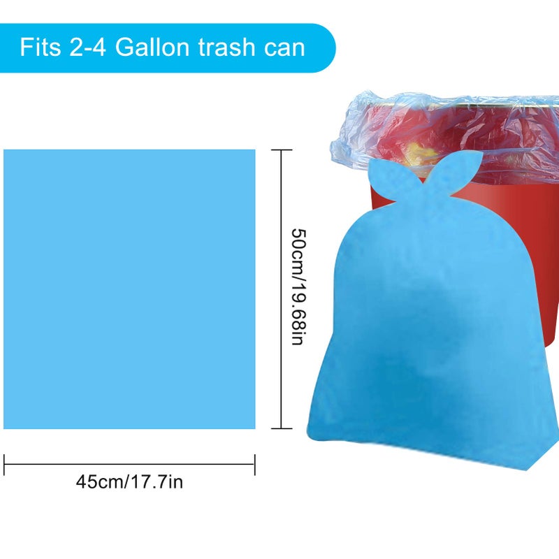 ONEGOL 100 Count Small Trash Bags - 4 Gallon Trash Bag, Garbage Bags for Office Bedroom Bathroom Trash Bags, for Trash Can Liners, Colored, 5 Rolls - Image 5